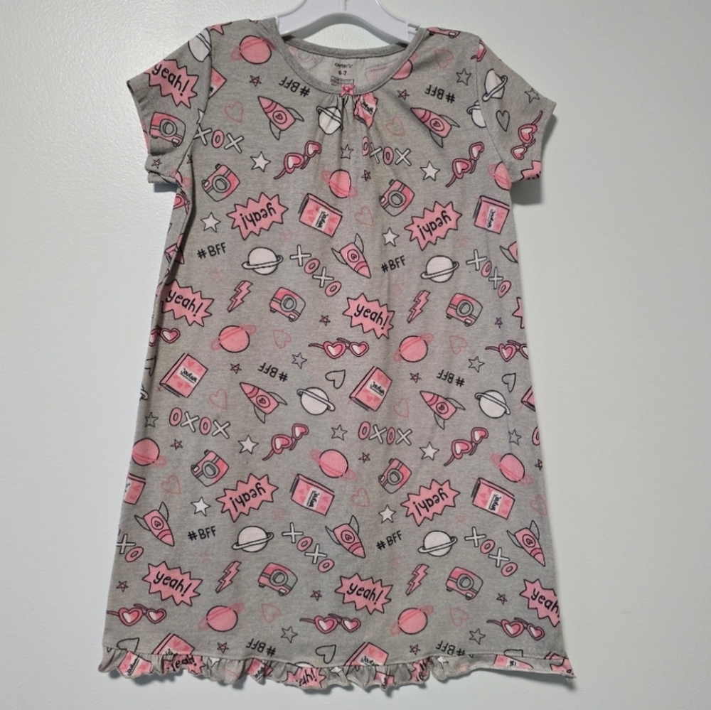 Girls Size 6 Colorful Kids Pajama Sets/Nightie - 7 Items - Picture 6 of 16